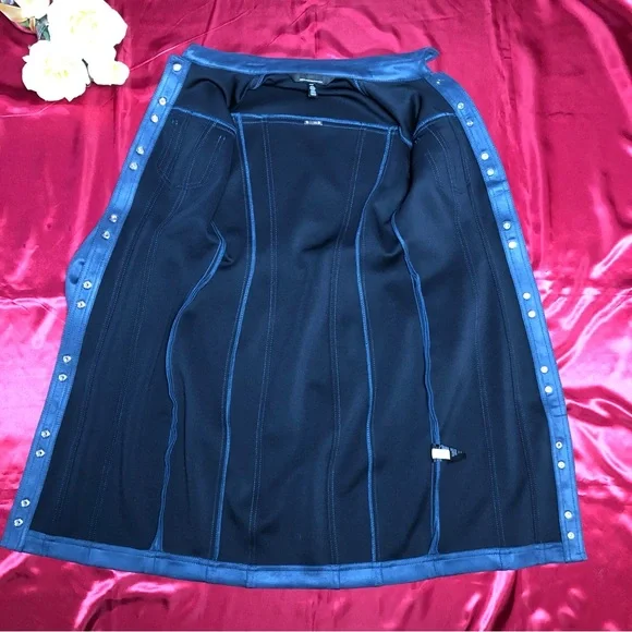 White House Black Market (WHBM) Long Sleeve Faux Suede Shacket Dress - Picture 11 of 12